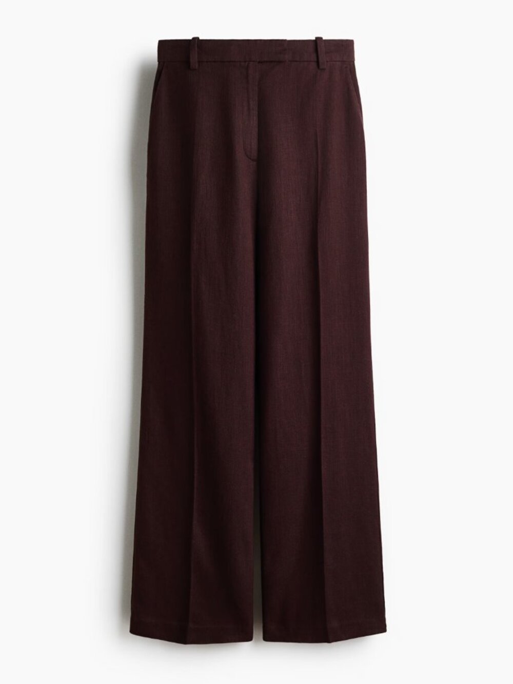 H&M Linen-Blend  Brown Pants - Size 12 - BRAND NEW - Picture 2 of 13